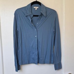 Banana Republic Pale Blue Collared Button-Down Shirt